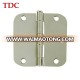 Zhejiang supplier 3.5" x 5/8 Radius American Square steel Door Hinge