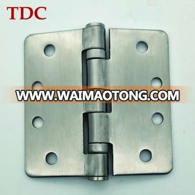 3.5 in. door hinge with 1/4 radius square corner